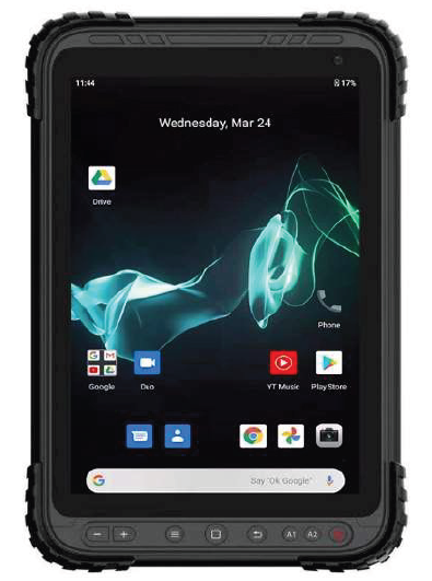 Rugged tablet TB8-20 front side